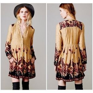 Free People Sierra Valley Printed Voile Dress